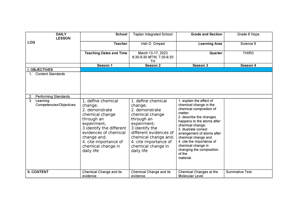 DLL Science 8 5-6 - iydzfhfdg - DAILY LESSON LOG School Taplan ...