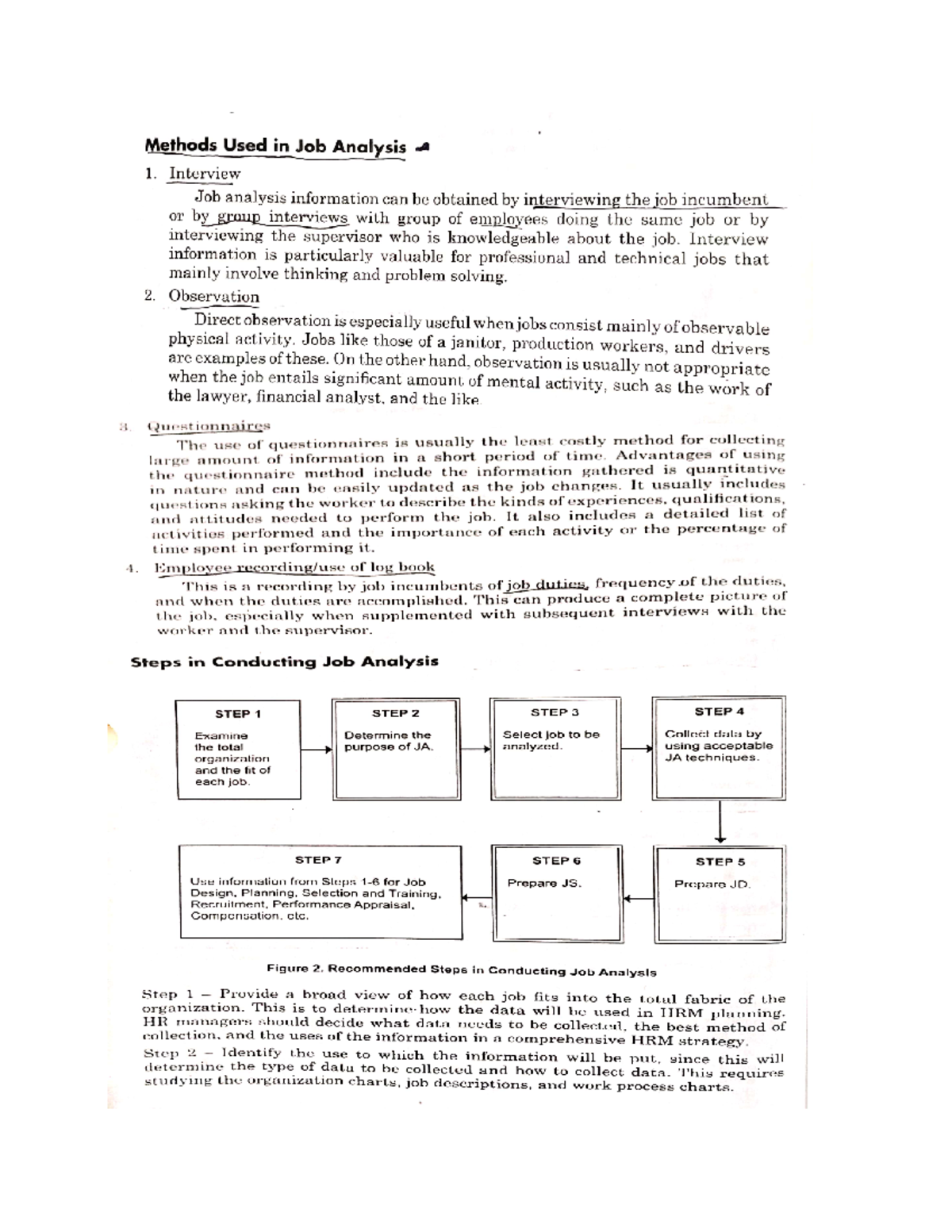 methods-used-in-job-analysis-human-resource-management-studocu