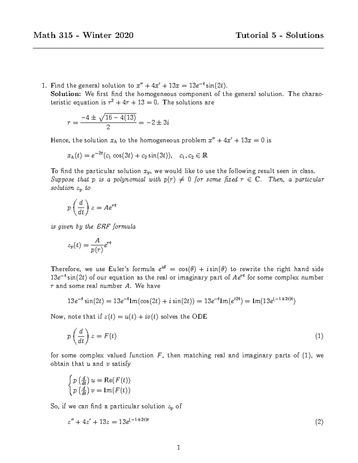 practice and problem solving page 315