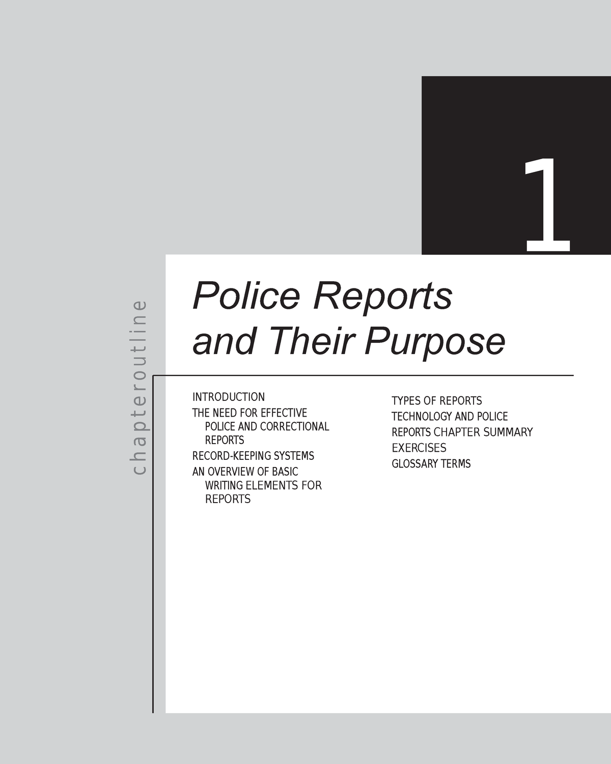 Police Reports And Their Purpose - 1 Police Reports And Their Purpose ...