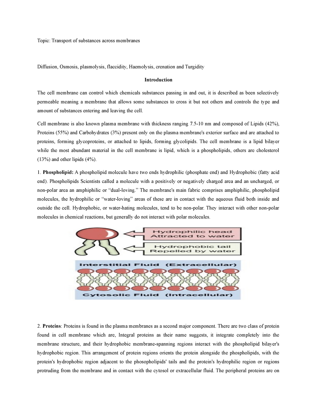 Cell Membrane Transport - Topic: Transport Of Substances Across ...