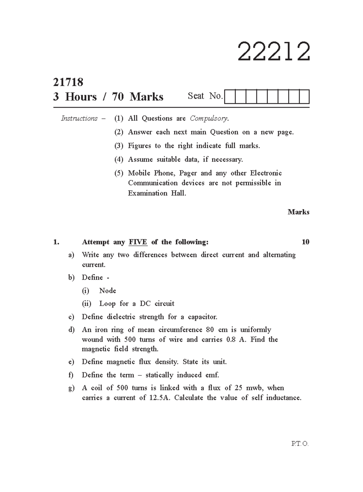22212 2018 Summer question paper[diplomachakhazana] - 22212 21718 3 ...