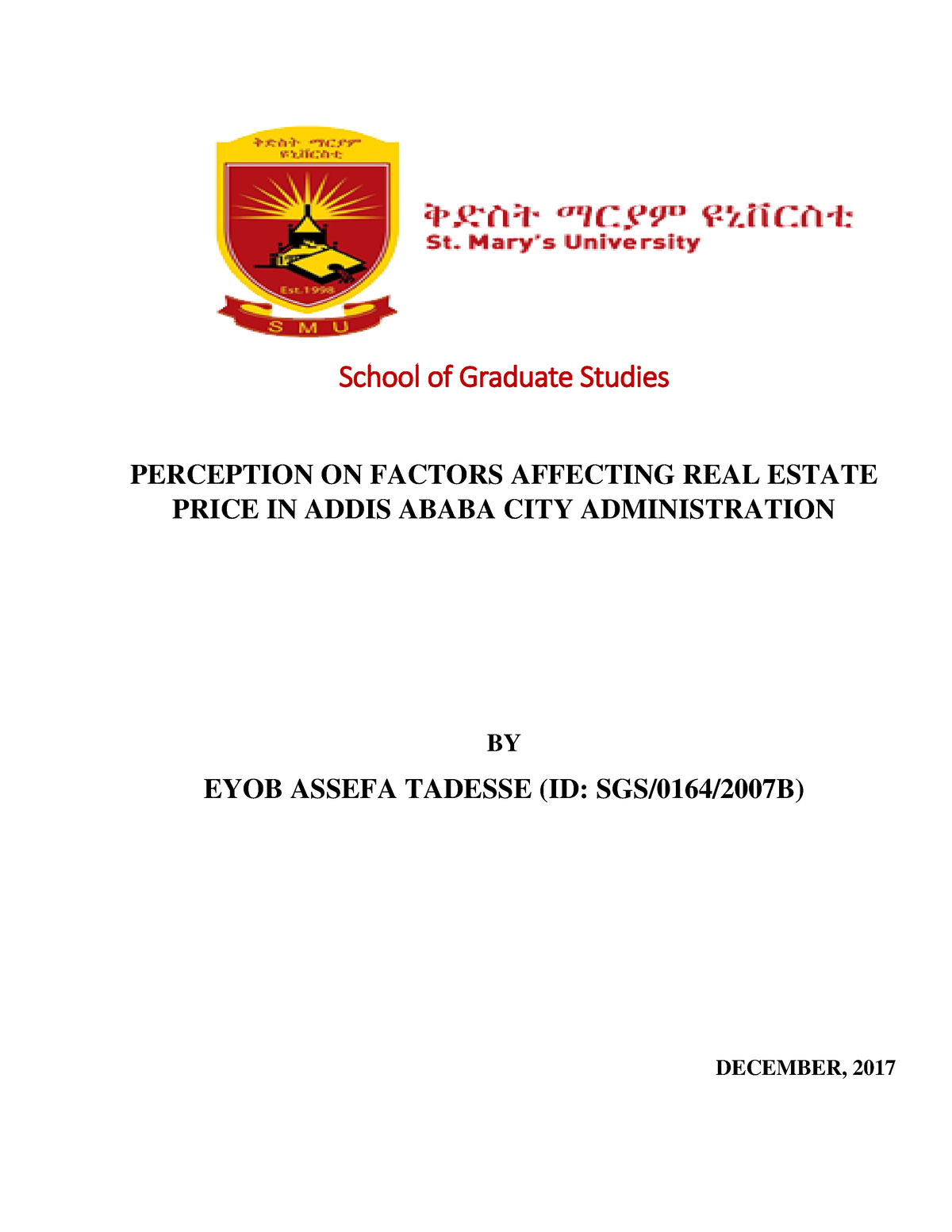 phd thesis in real estate