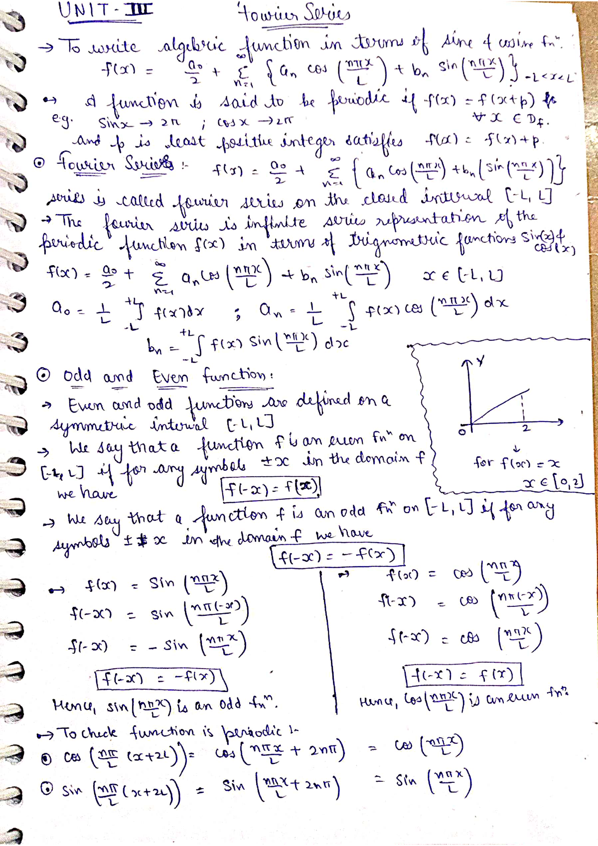 Fourier series - Differential Equations - Studocu