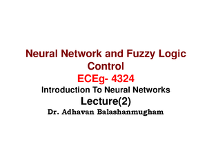 Neural Network And Fuzzy Logic Lecture 6-Print - Neural Network And ...