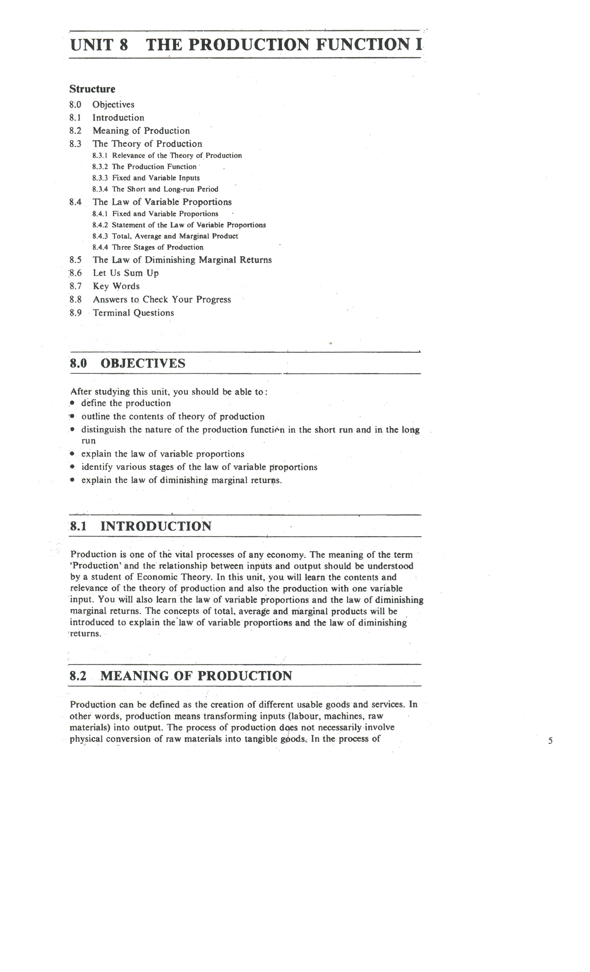 MICROECONOMICS PRINCIPLES UNIT1 - Bcom Hons. - Studocu