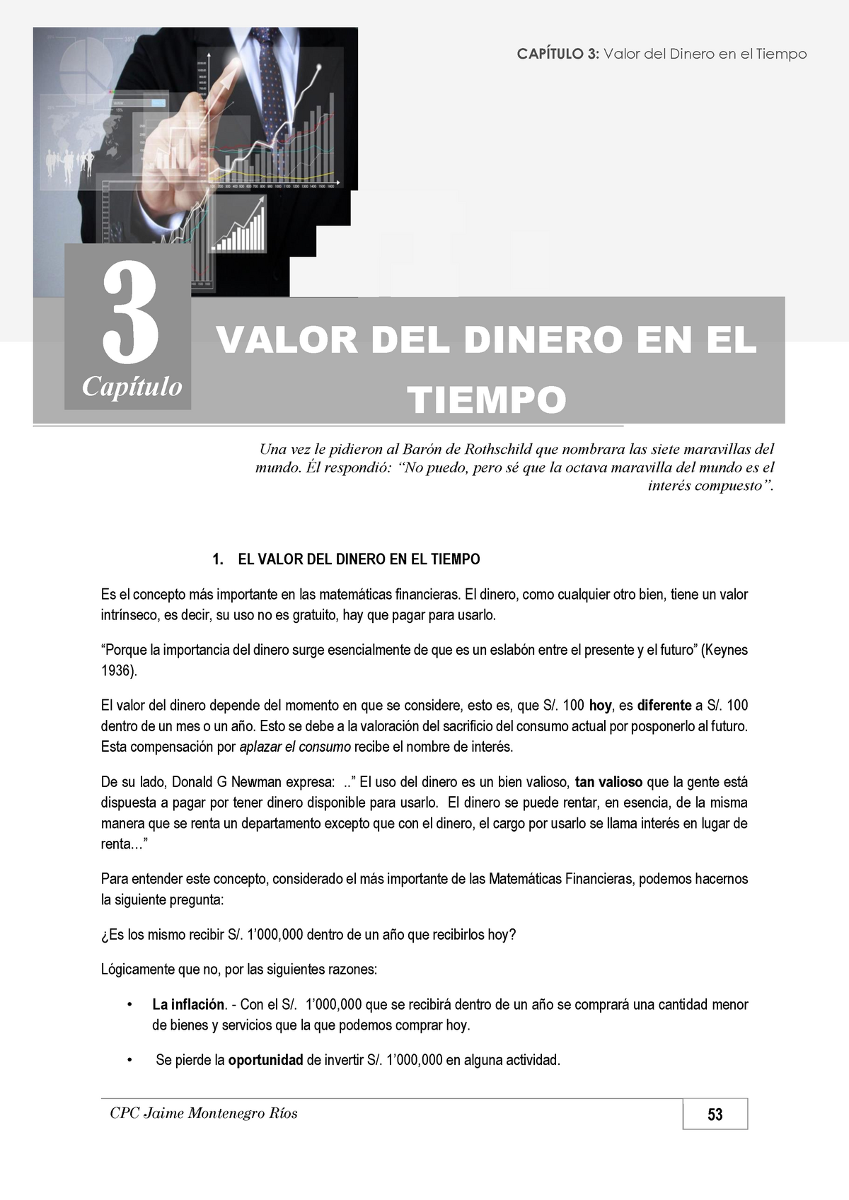 Capitulo Iii Valor Del Dinero En El Tiempo El Valor Del Dinero En El Tiempo Es El 4180