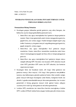 Acara 10 Penilaian Kerusakan Tanaman Karena Hama - LAPORAN PRAKTIKUM ...