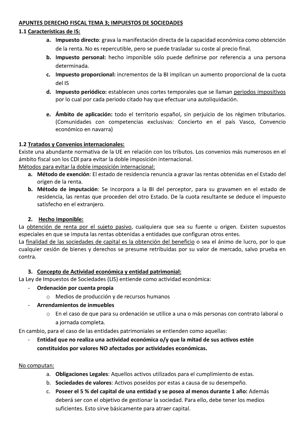 Resumen Derecho Fiscal TEMA 3 - APUNTES DERECHO FISCAL TEMA 3 ...