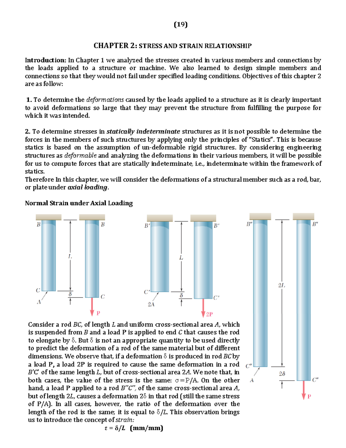 Chapter 2 johnson - CHAPTER 2: STRESS AND STRAIN RELATIONSHIP ...