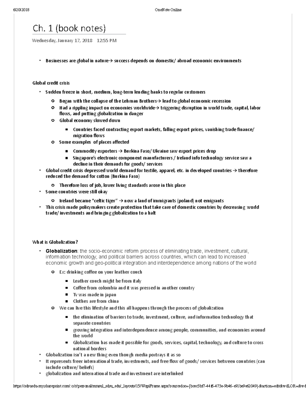Ch.1 - book notes for chapter 1 - 6/20/2018 OneNote Online Ch. 1 (book ...