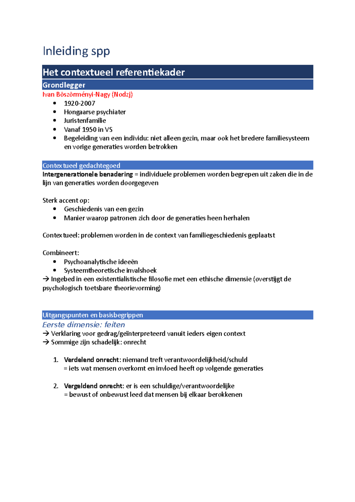 Inleiding Spp H Samenvatting H Inleiding Spp Het Contextueel