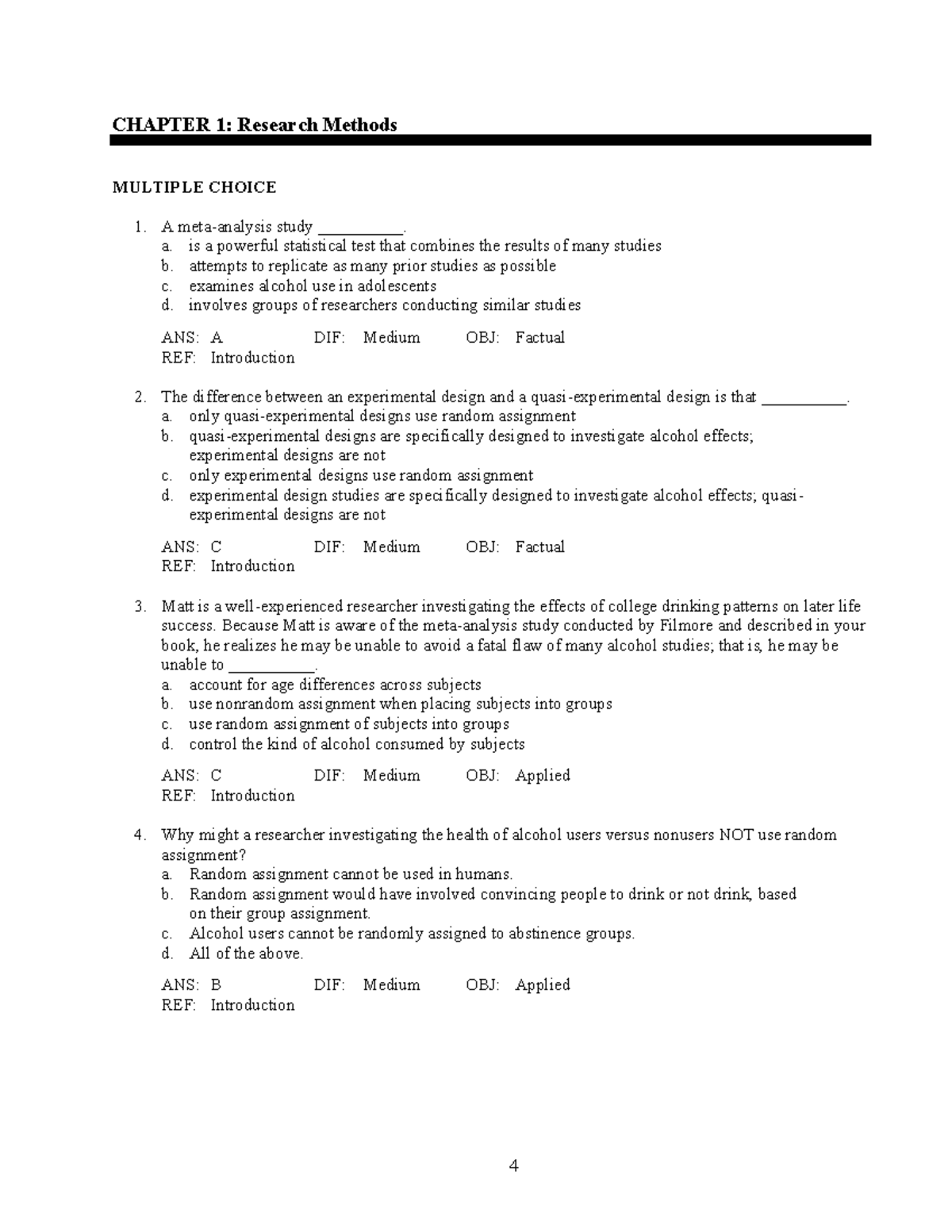 9780393932508 Test Bank Gman8 TB Chapter 01 - CHAPTER 1: Research ...