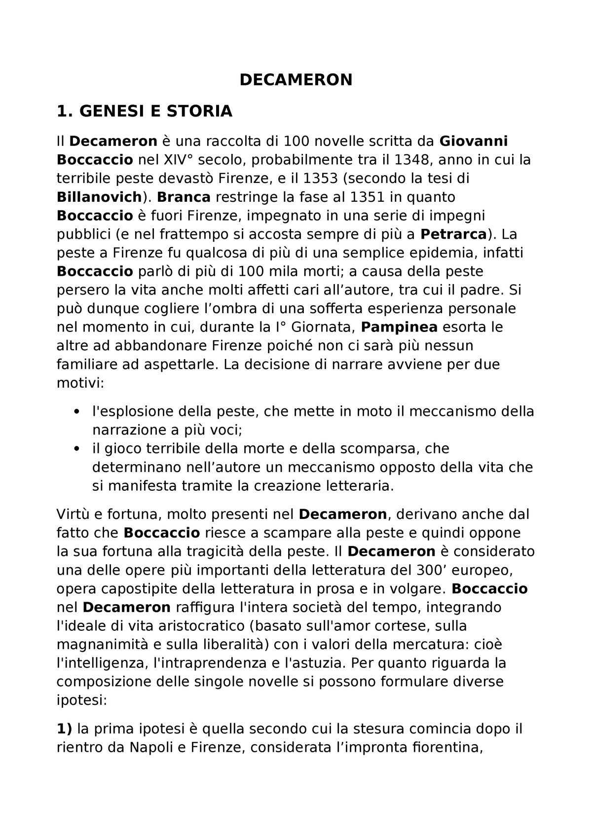 Decameron Unipa Decameron Genesi Storia Il Decameron Una Raccolta Di 100 Novelle Scritta Da Giovanni Boccaccio Nel Xiv Secolo Probabilmente Tra Il Studocu