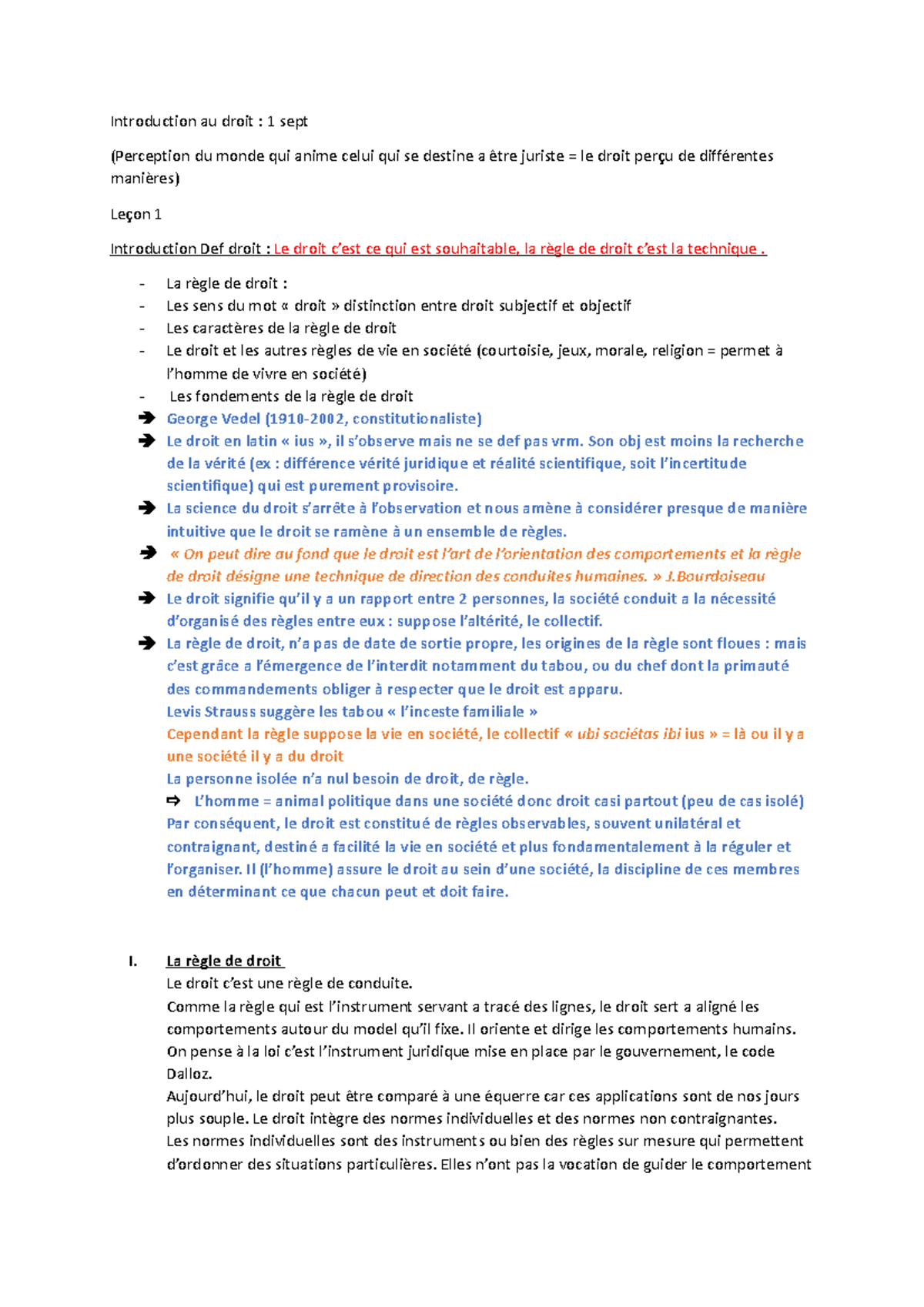 Introduction au droit - La règle de droit : Les sens du mot « droit ...
