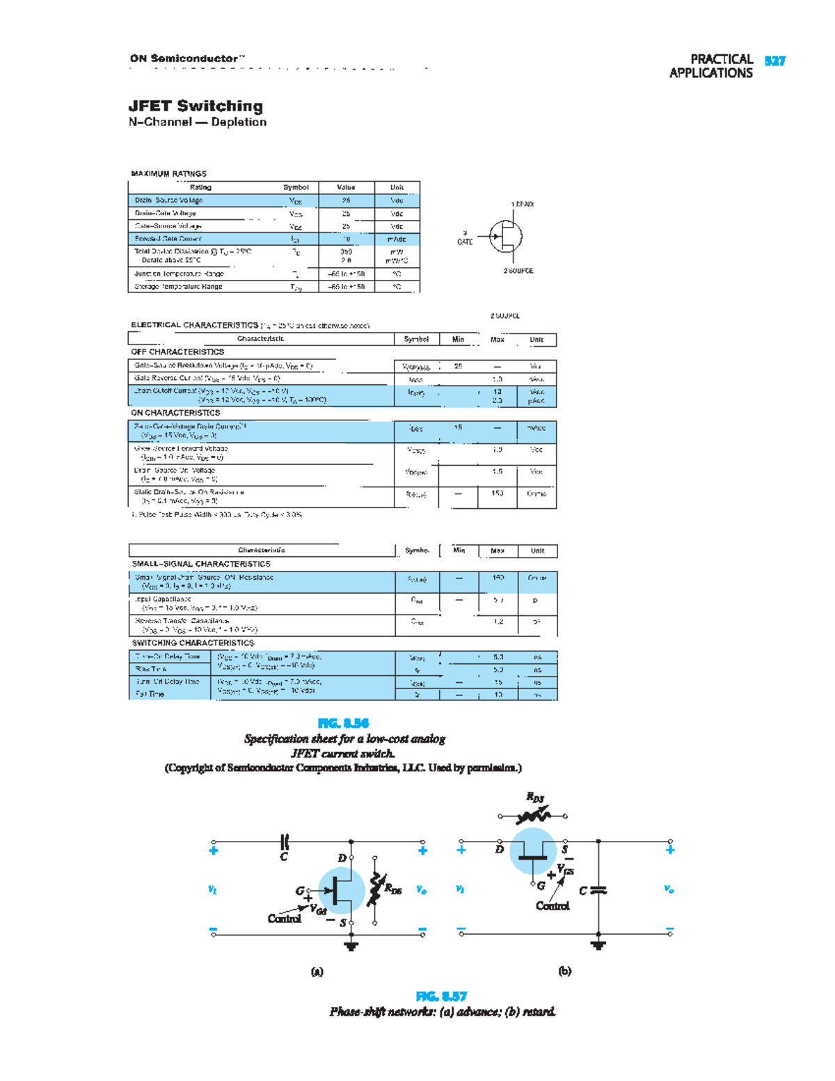 JFET Switching Nchannel Depletion Electronic Circuit devices and