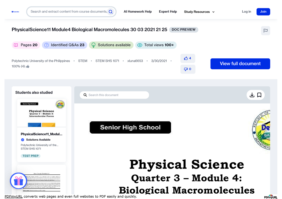 Www Coursehero Com File 86434157 Physical Science 11-Module - Studocu