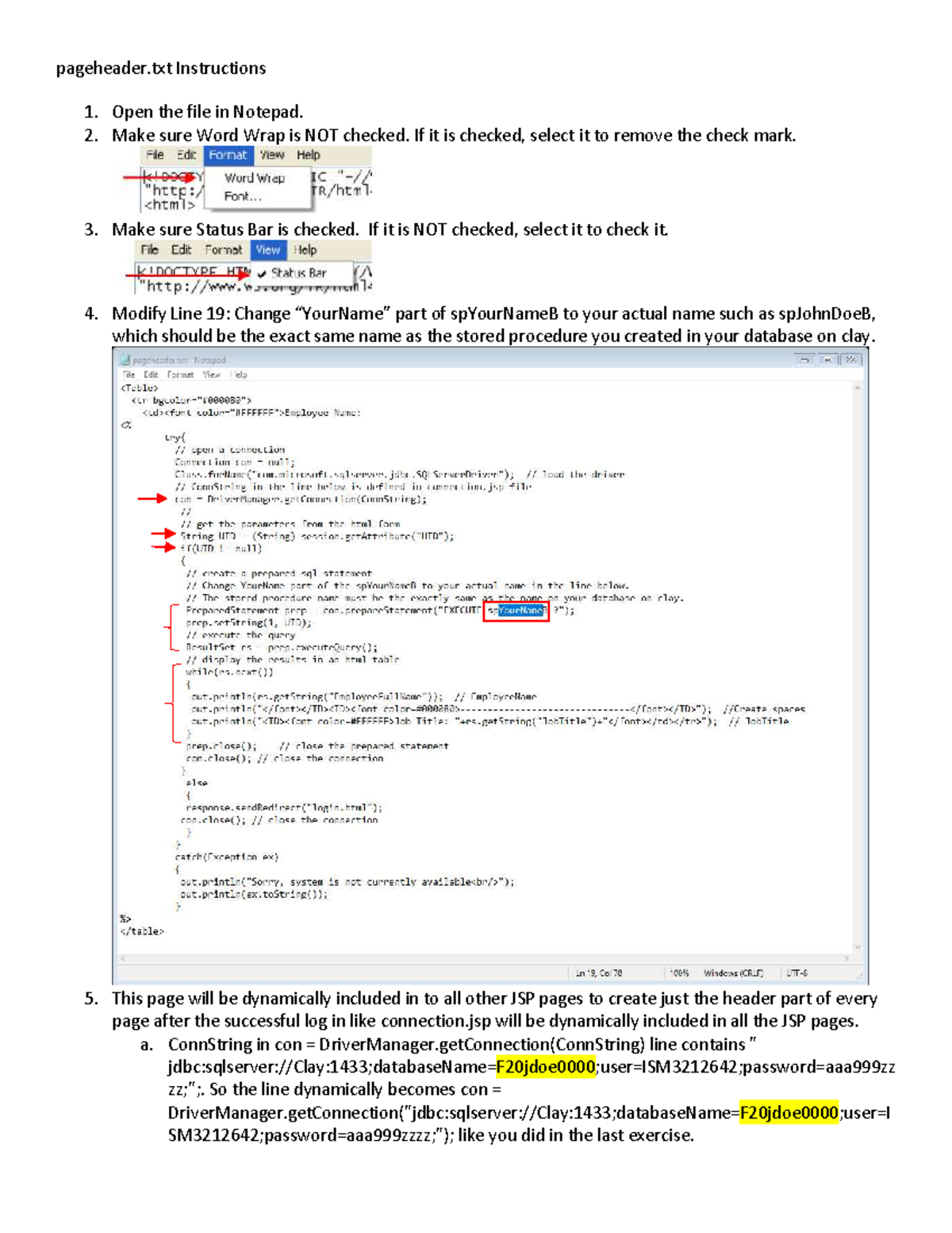 Pageheader Instruction - pageheader Instructions Open the file in ...