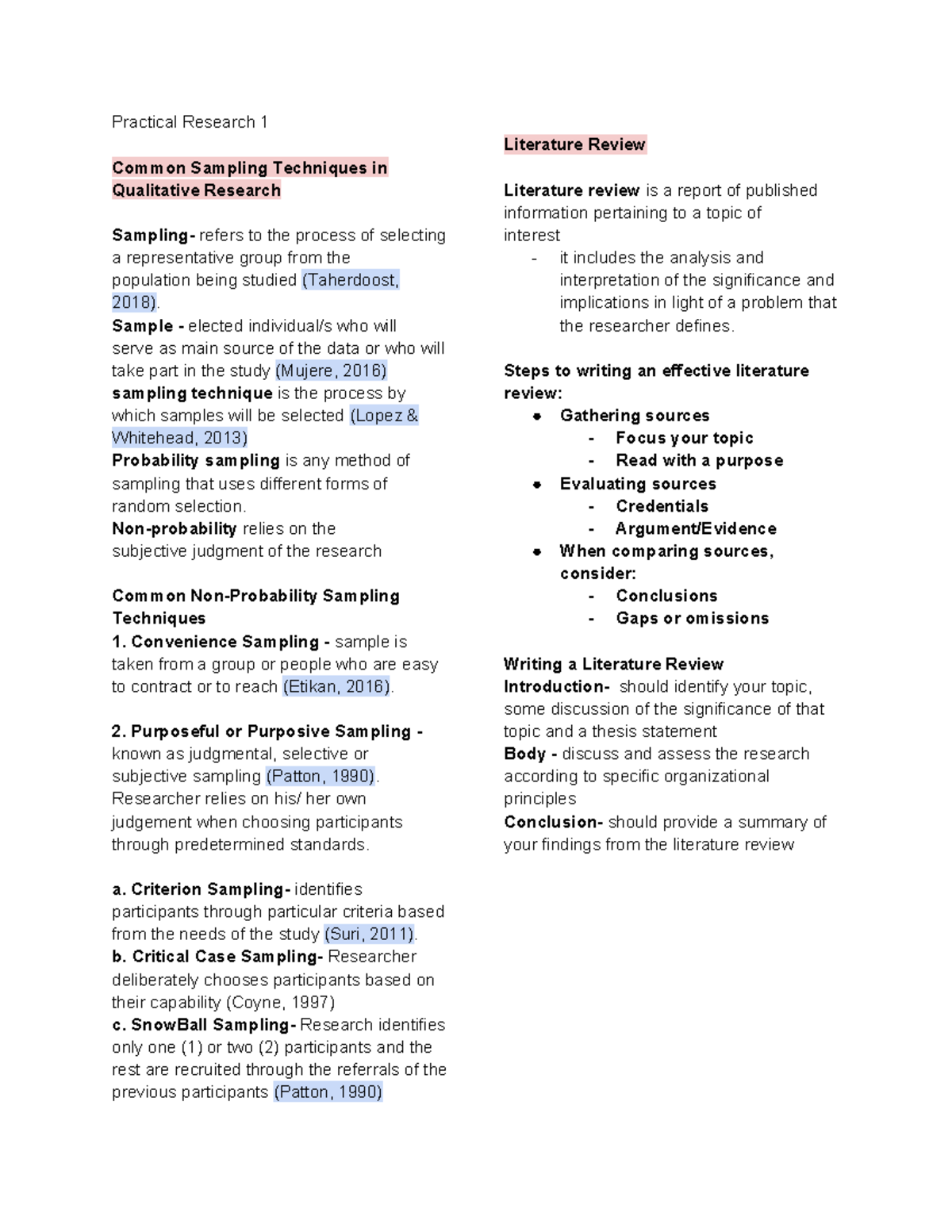 Practical-Research-1 - Practical Research 1 Common Sampling Techniques ...