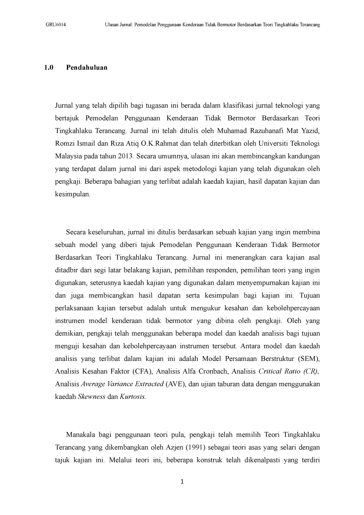 267863733 Ulasan Jurnal Dari Segi Metodologi Kajian - Islam and 