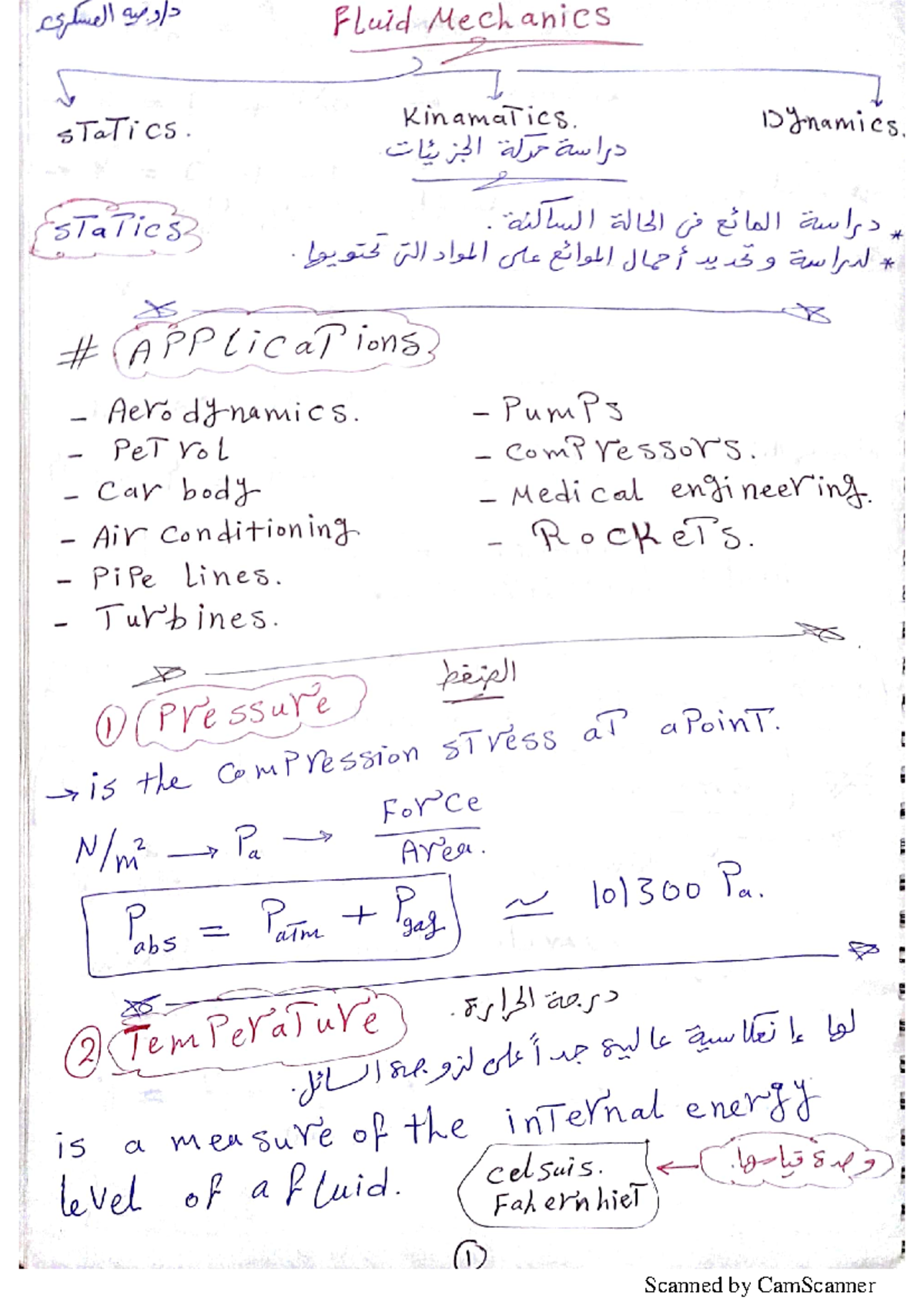 Fluid Mechanics I Notes Studocu