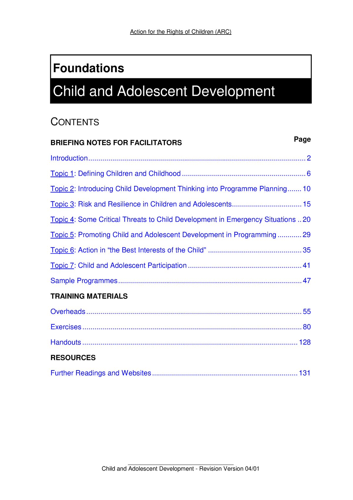 research abstract of child and adolescent development