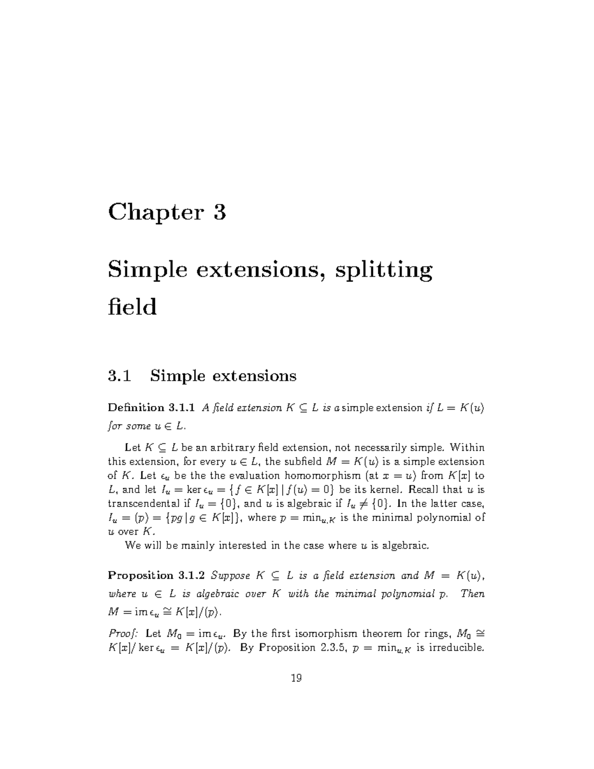 Chapter 03 Simple Extensions Splitting Field Studocu