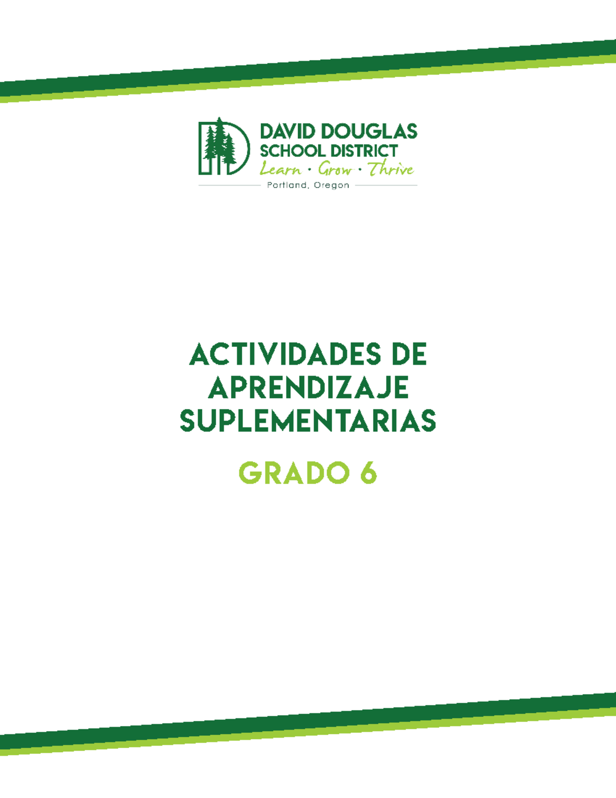 Spanish 6th Grade Supplemental Learning Activities 4 9 20 - actividades ...