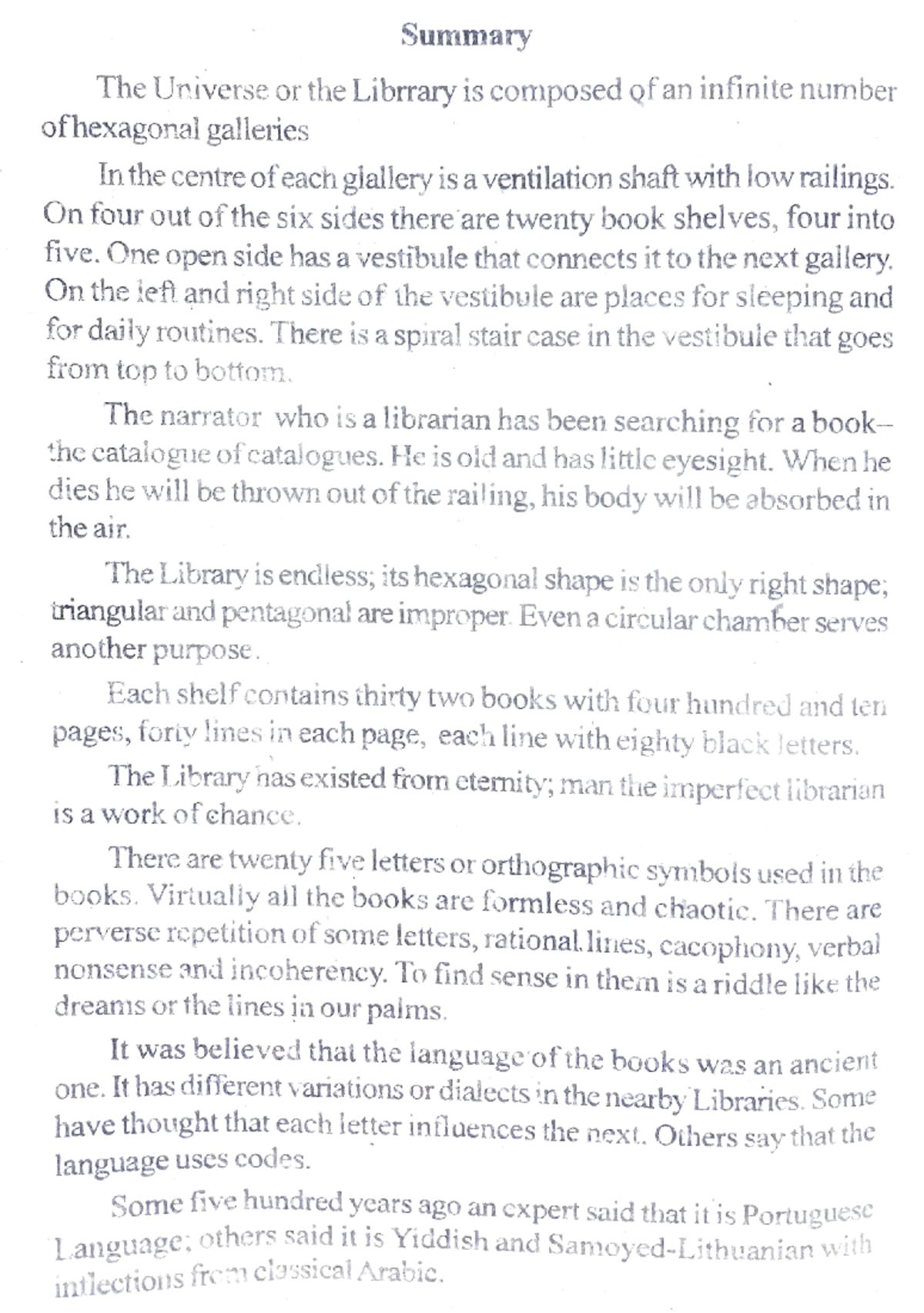 Library of Babel ofhexagonal The In the Universe centre galleries or