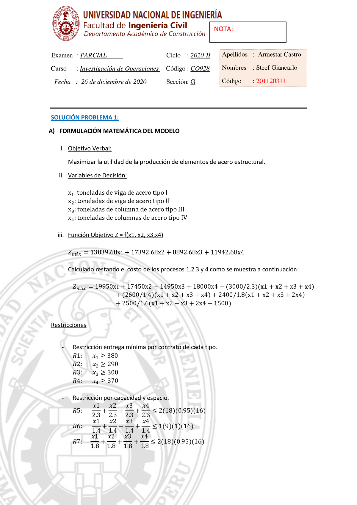 Armestar Castro Parcial - Departamento AcadÈmico De ConstrucciÛn SOLUCI ...