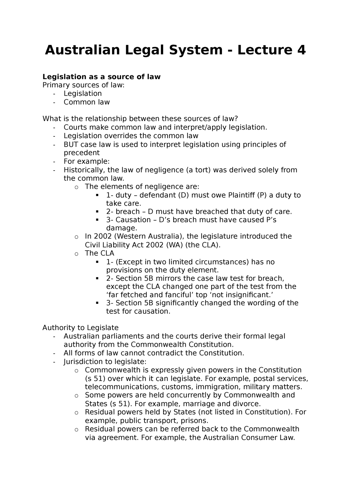 lecture-4-australian-legal-system-lecture-4-legislation-as-a-source