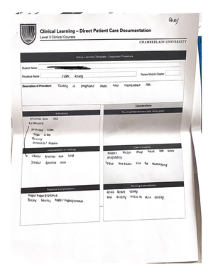 BSN CLE Level 3 updated 10.2020 2 - Page 1 of 8 Chamberlain University ...