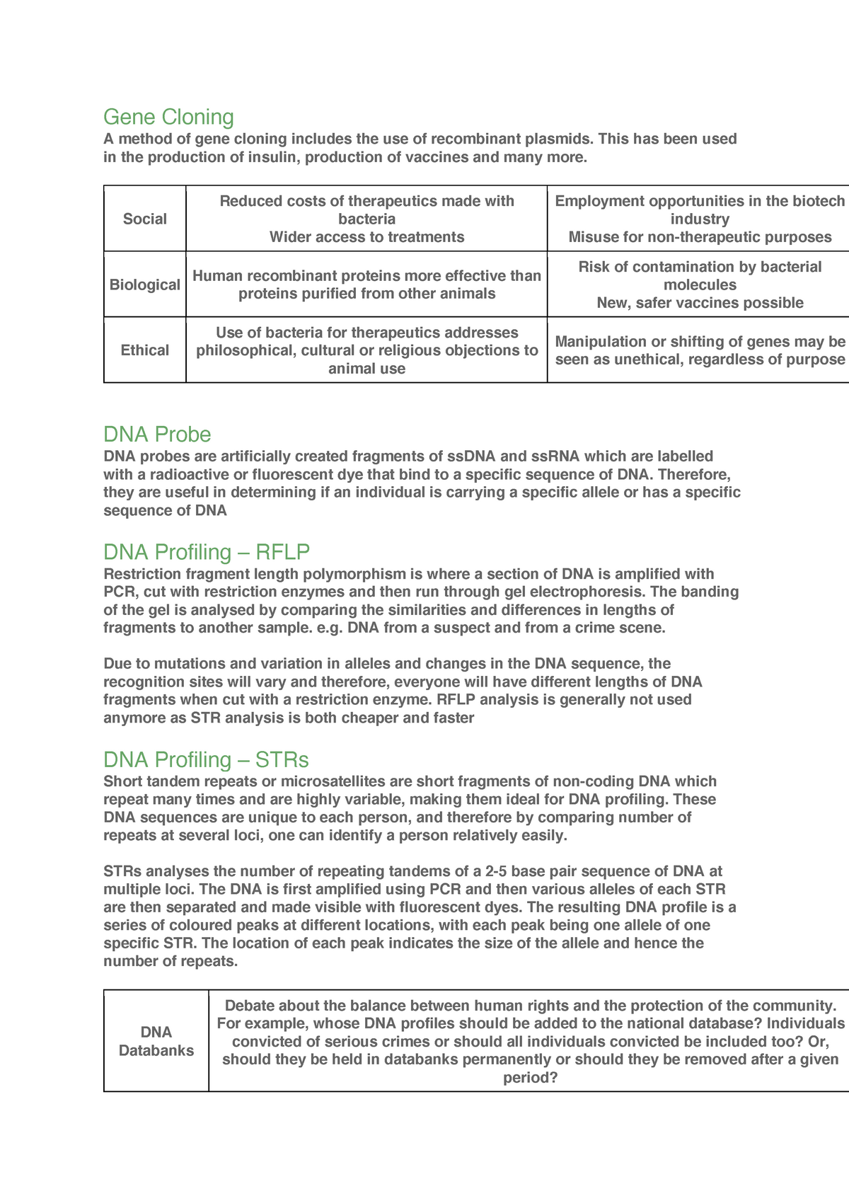 Gene Cloning - Lecture notes 10-13 - Gene Cloning A method of gene ...