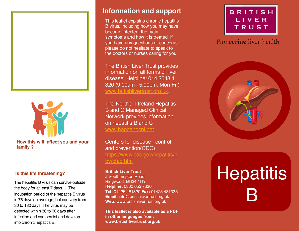 18005809 Hepatitis B Copy - Hepatitis B Information And Support This ...