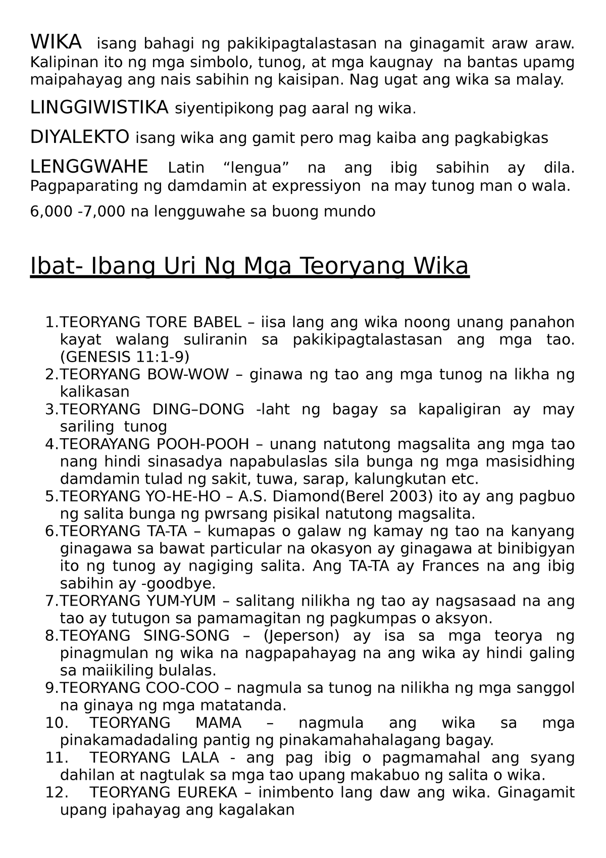 Masining Na Pagpapahayag Notes Wika Isang Bahagi Ng Pakikipagtalastasan Na Ginagamit Araw Araw 2654