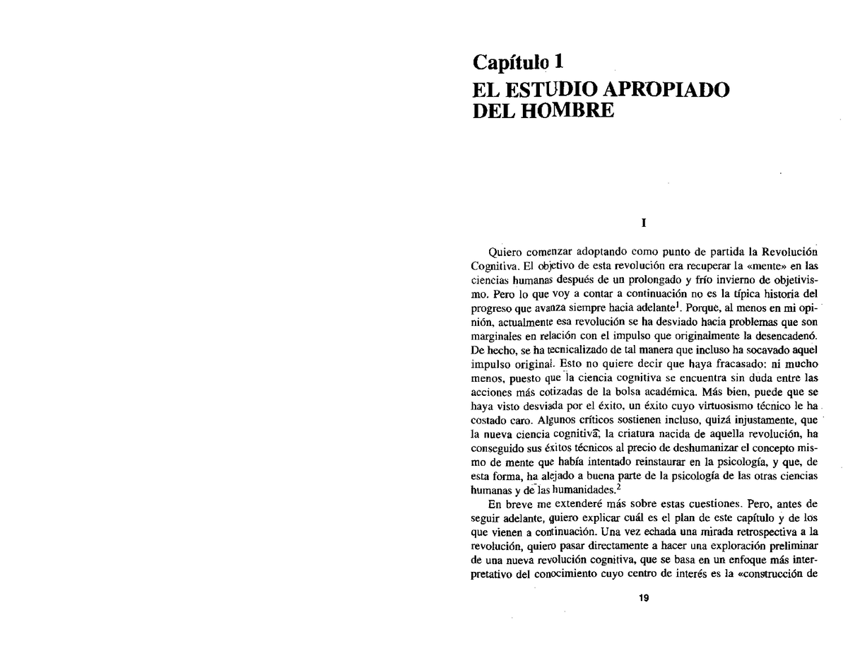 7º)Bruner-Cap 1 El Estudio Apropiado Del Hombre-Actos De Significado ...