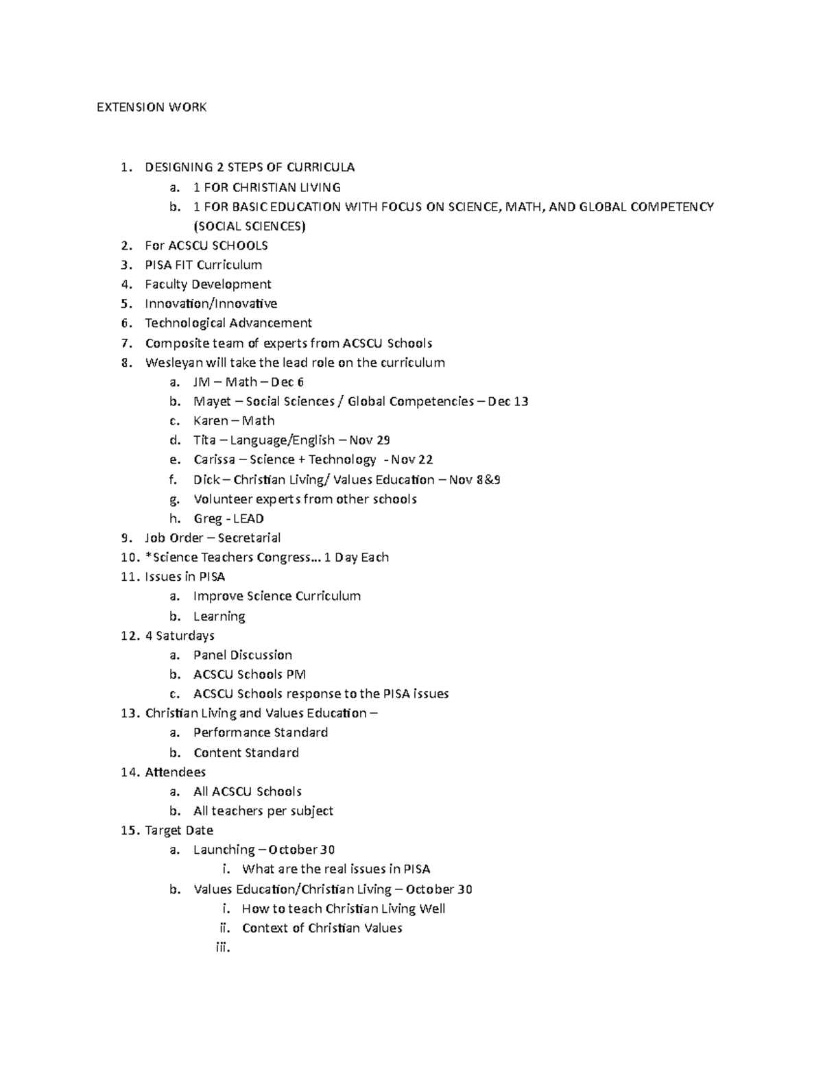 ExtensionWORK extension project EXTENSION WORK 1. DESIGNING 2