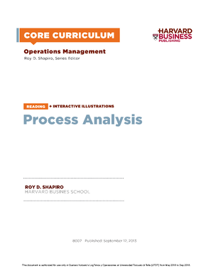Operations management - HARVARD UNIVERSITY JOHN F. KENNEDY SCHOOL OF ...