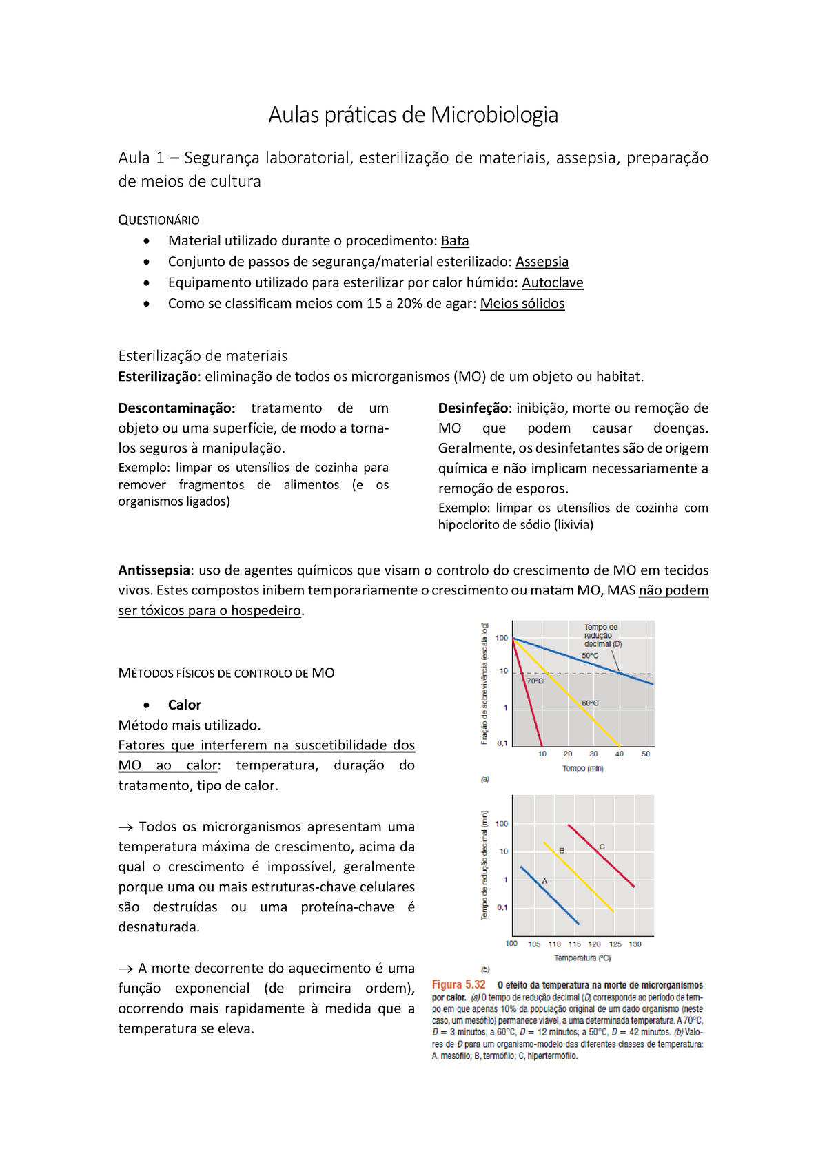 Resumo Das Aulas Práticas De Microbiologia 2018 - Aulas Práticas De ...