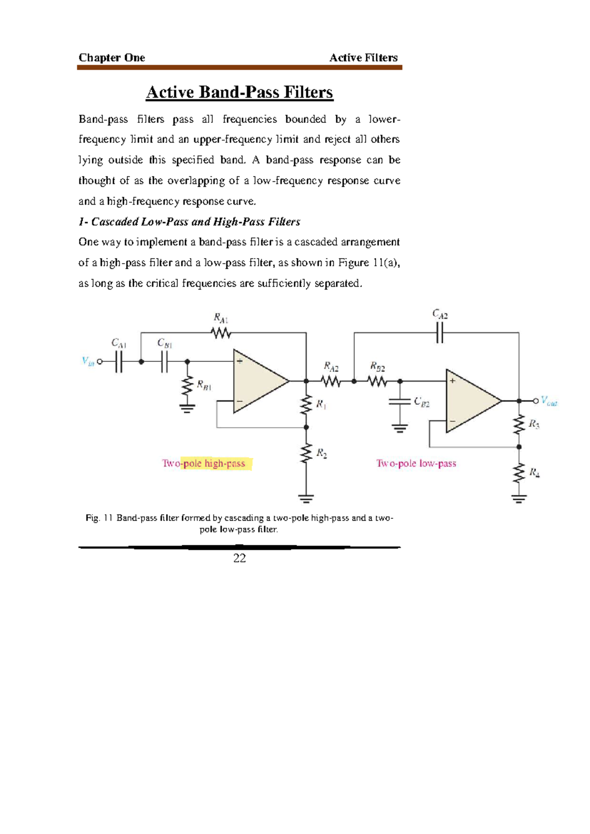 Band Pass Filter - Active Band-Pass Filters Band-pass filters pass all ...