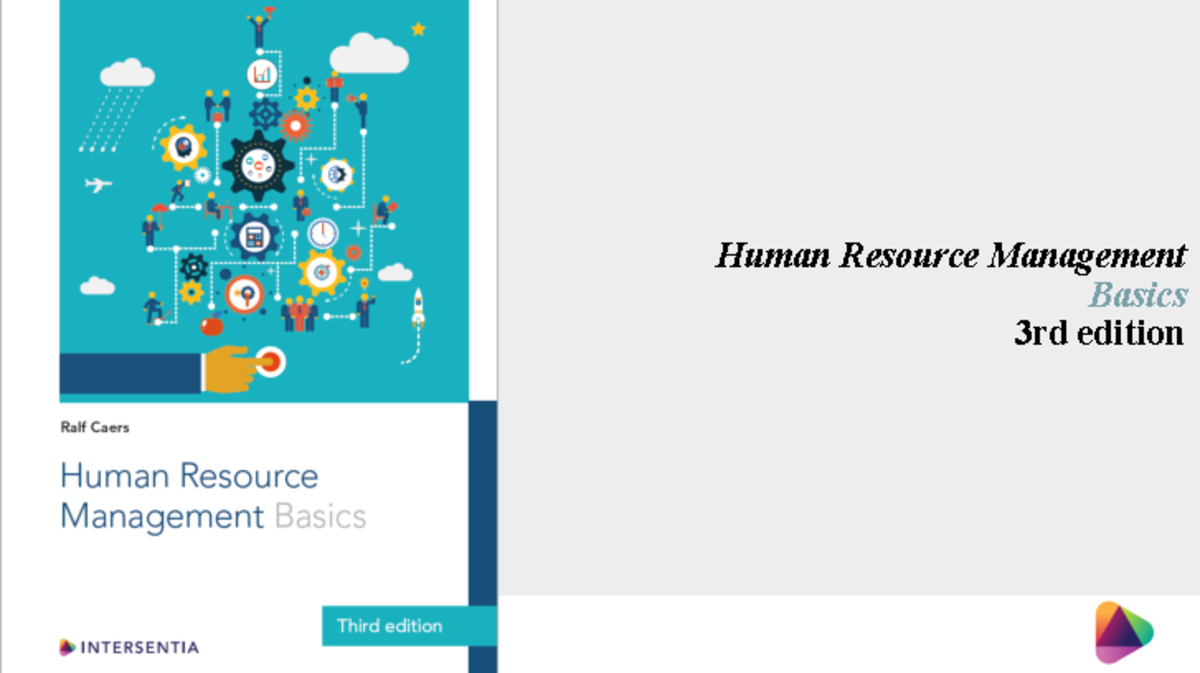 Human Resource Management Basics Chapter 1 - Human Resource Management ...