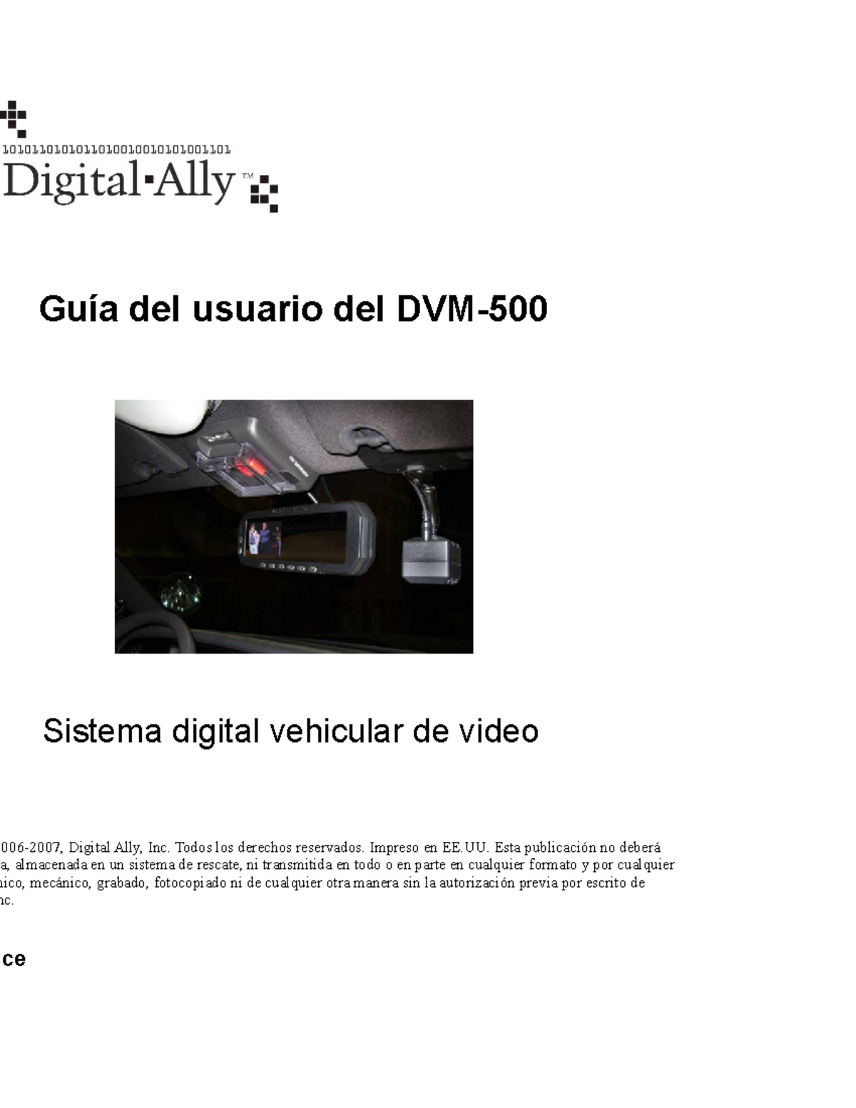 DVM-500 User Guide Manual Installation Rev D 315 - Guía del usuario del ...