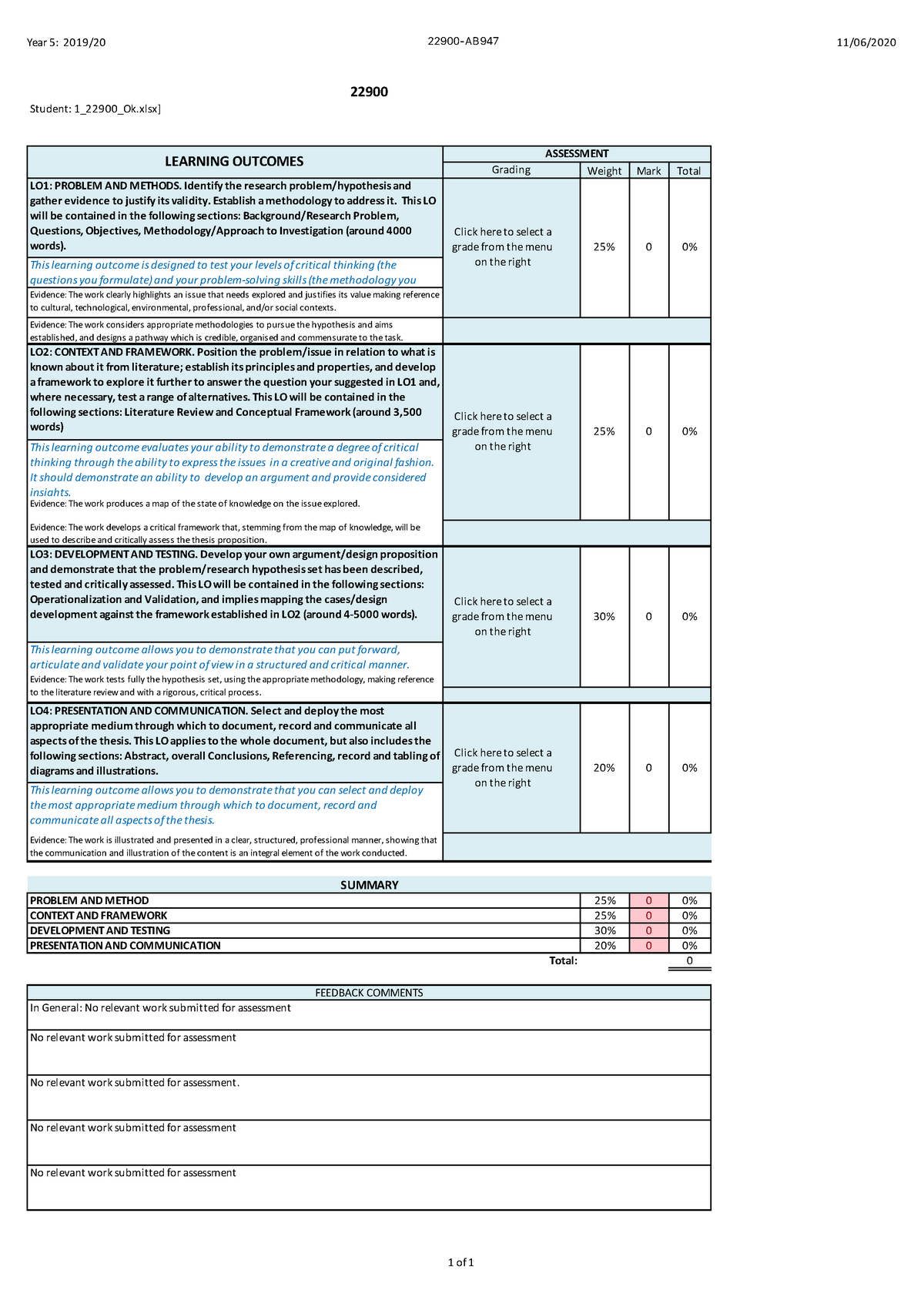 Overview Notes/Slides - Year 5: 2019/20 22900-AB947 11/06/ 1 of 1 ...