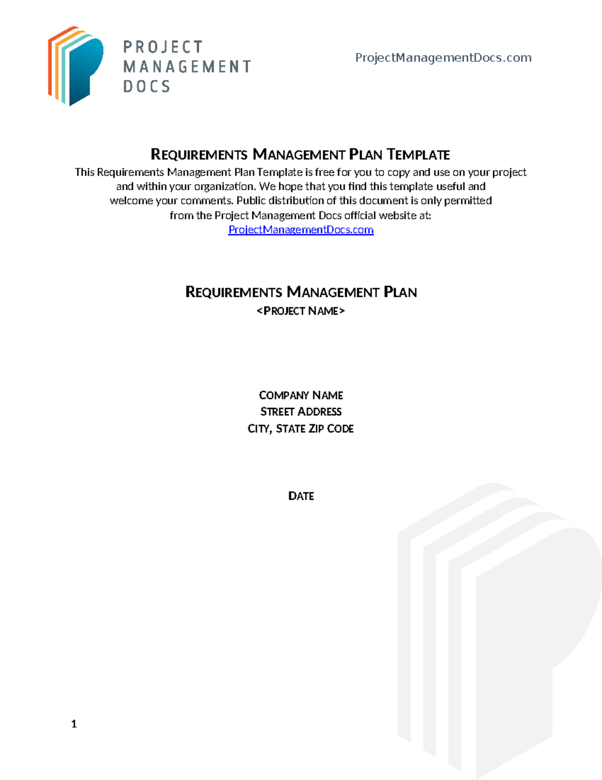 Requirements-Management-Plan - REQUIREMENTS MANAGEMENT PLAN TEMPLATE ...