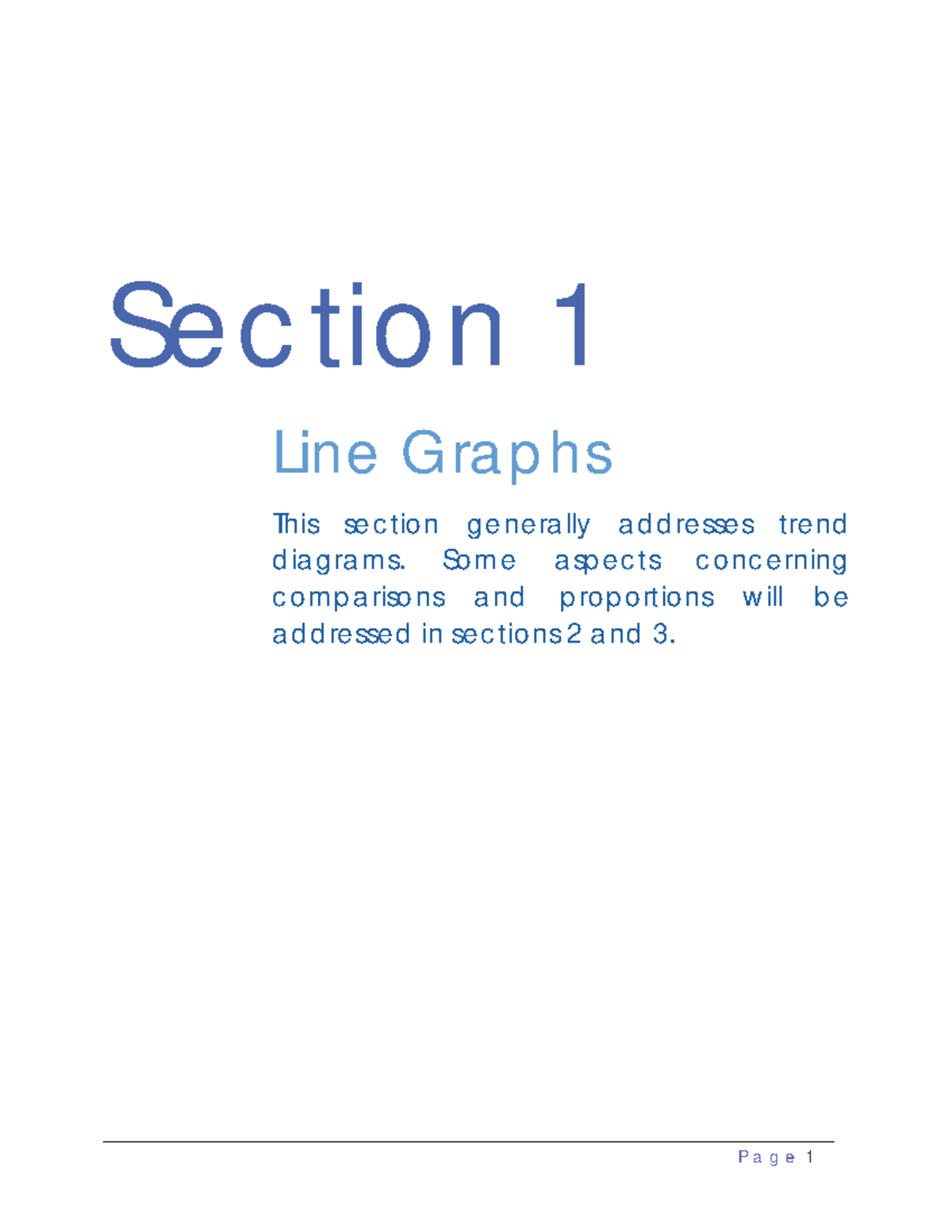 Section 1-Line Graphs - Lecture notes 1 - Se c tio n 1 Line G ra p hs ...
