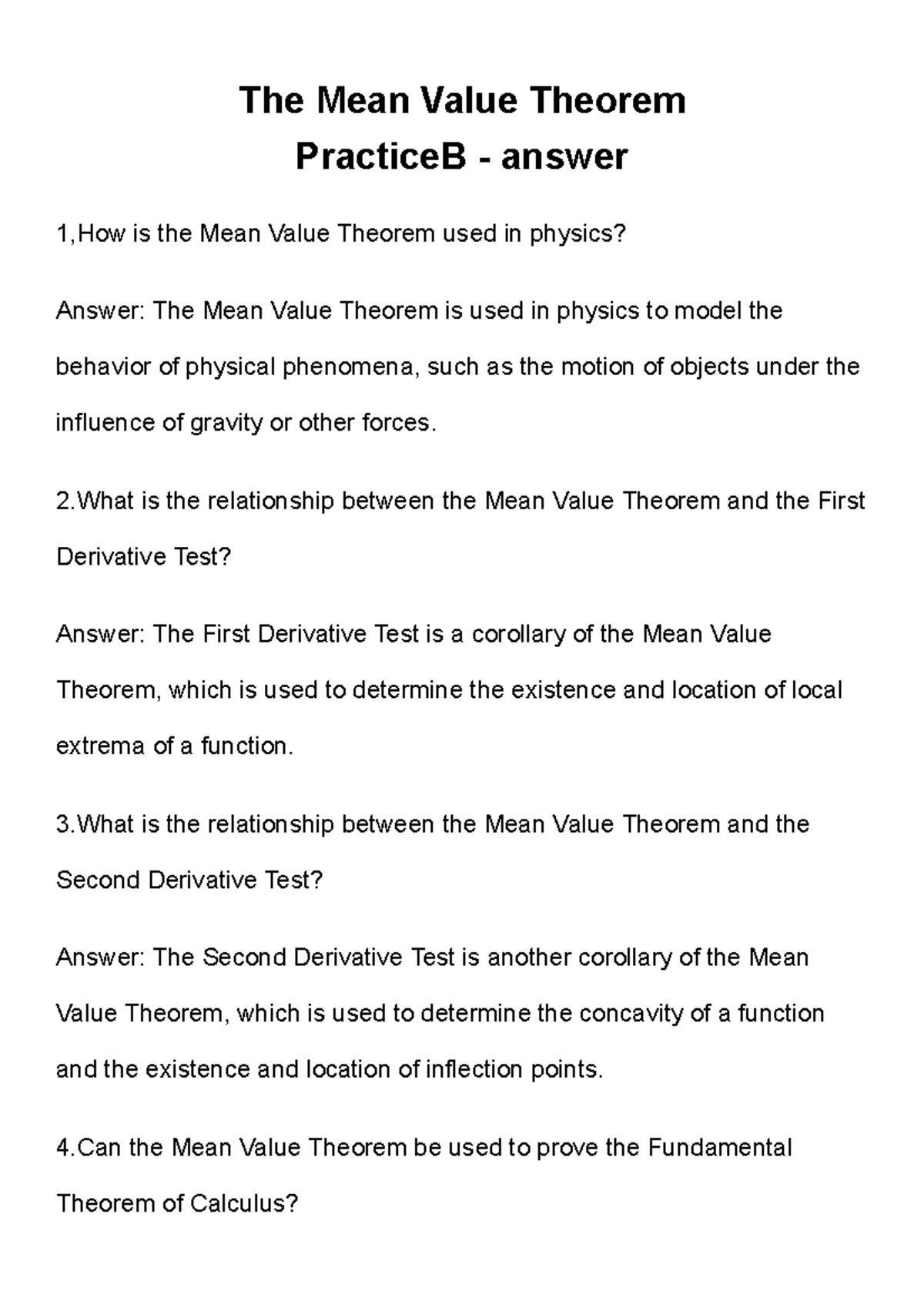 the-mean-value-theorem-practice-b-answer-the-mean-value-theorem