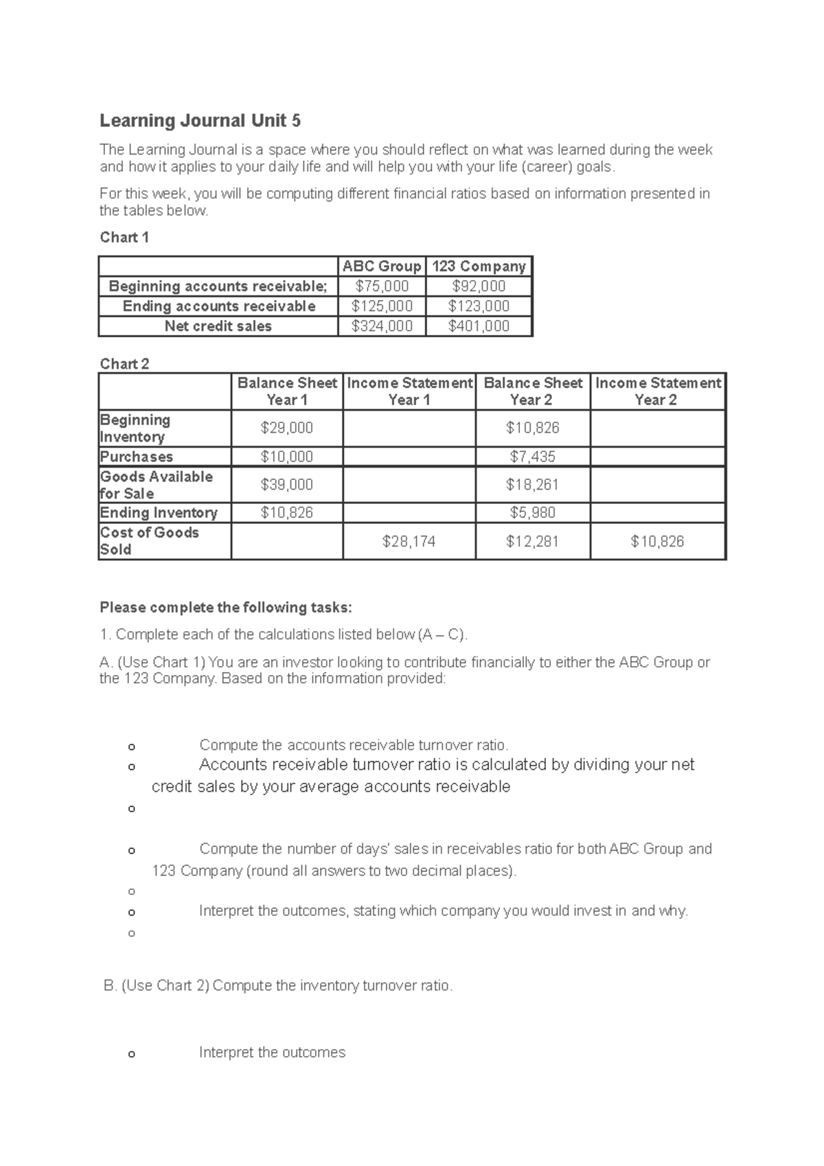 Learning Journal UNIT 5 - BUS 1102 - Learning Journal Unit 5 The ...