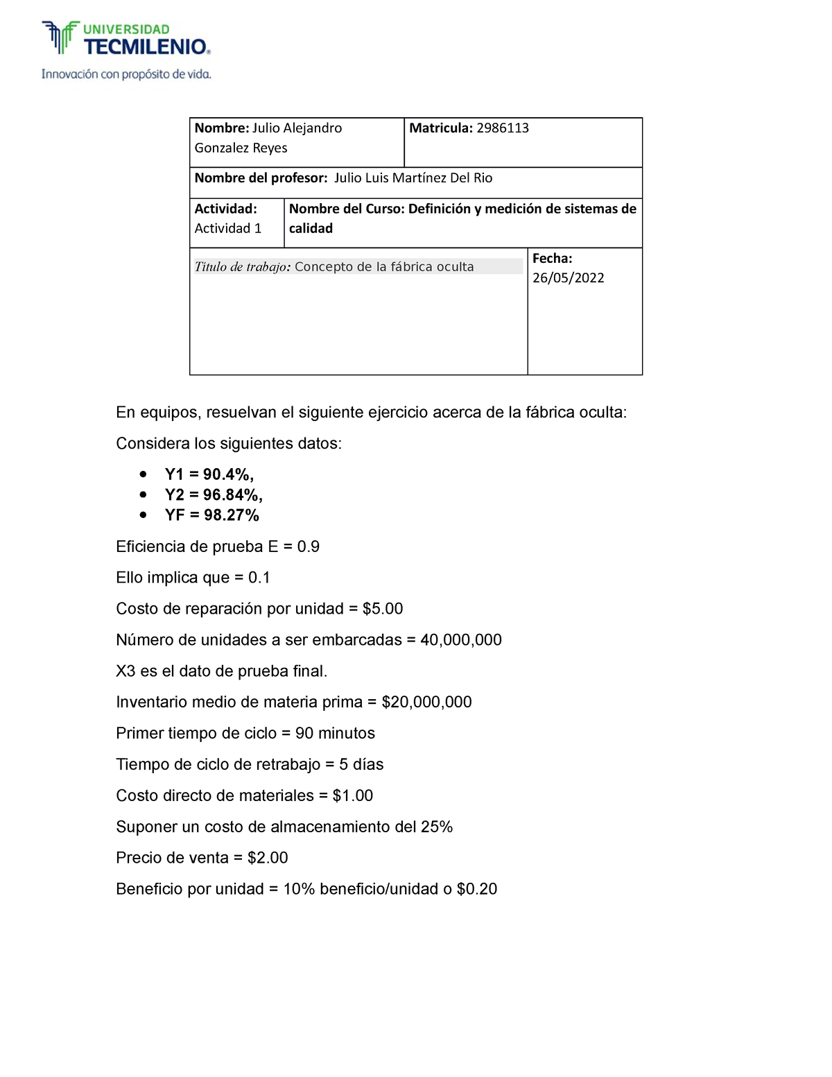 Actividad 1 Analisis - Análisis, Mejora Y Control De Sistemas De ...