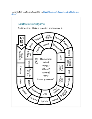 Talktastic: The ESL Game Board for Free-Talking - ALL ESL