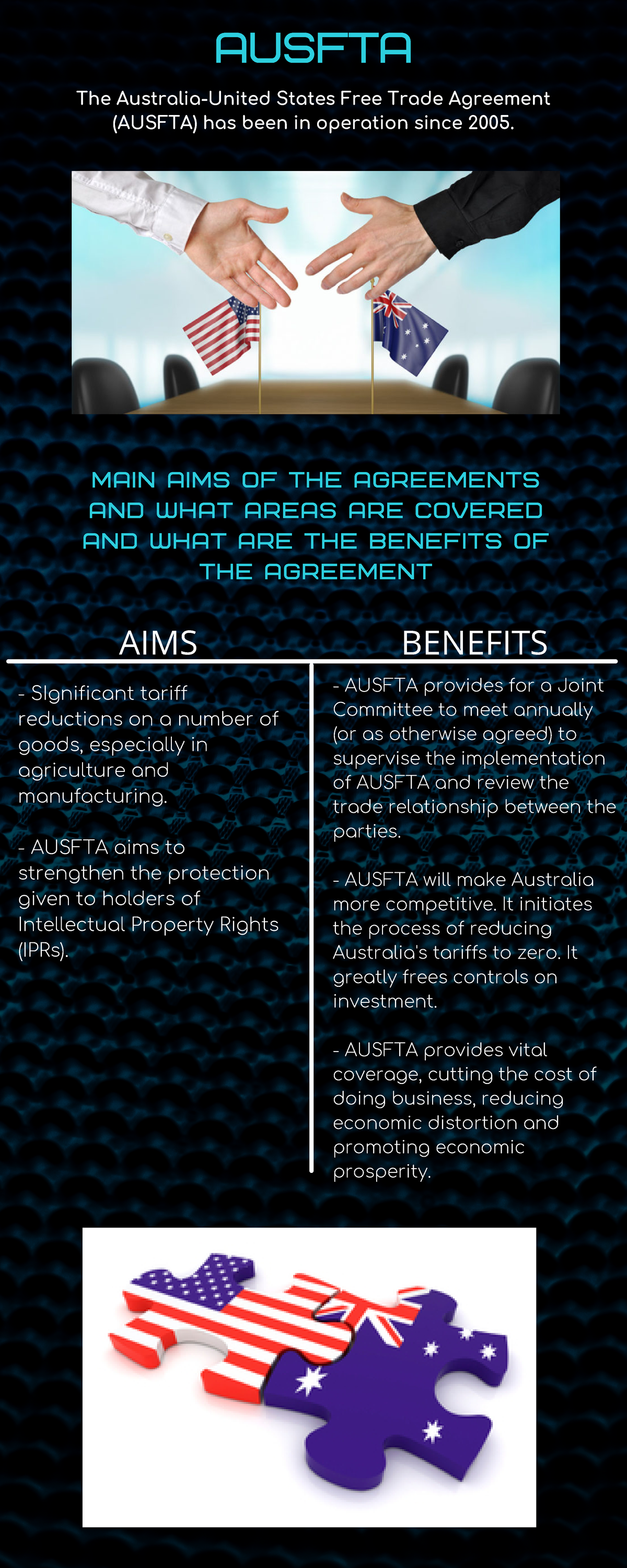 Bilateral trade agreement - ausfta main aims of the agreements and what ...